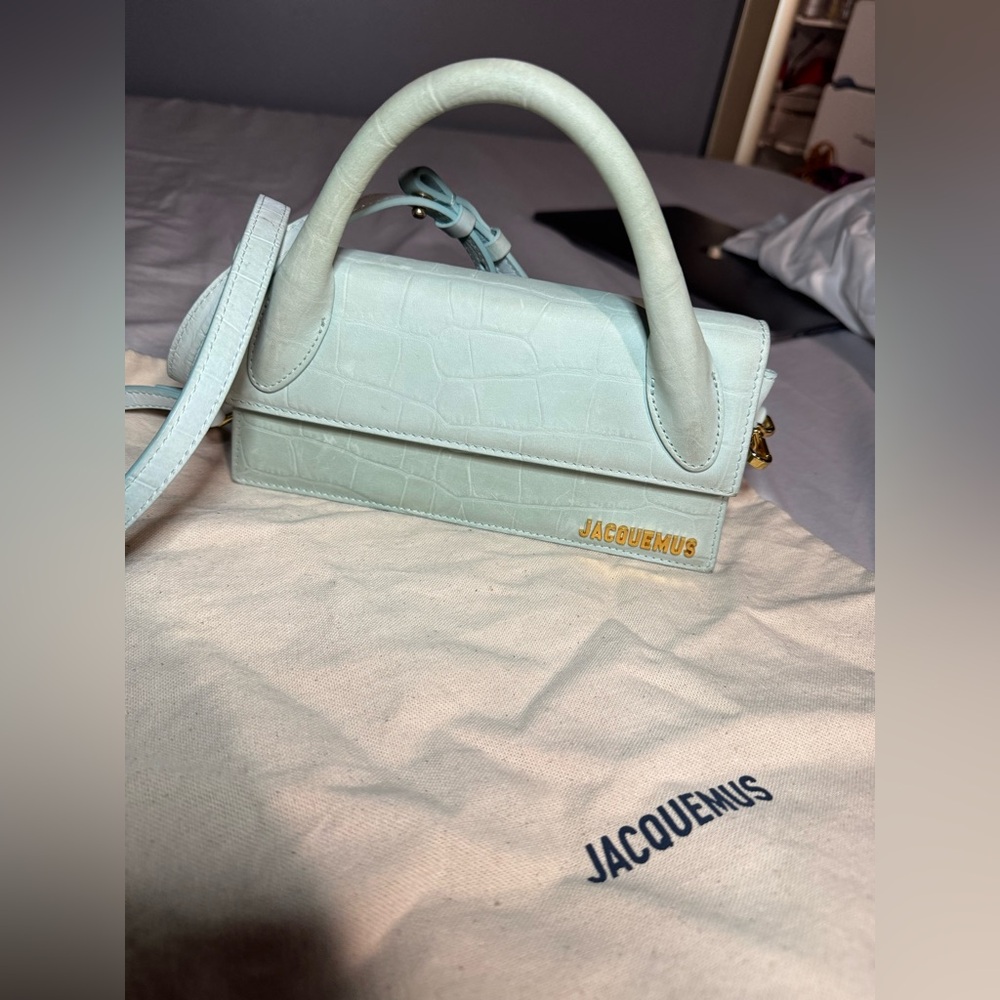 Jacquemus Blue Mini Bag Structured Design